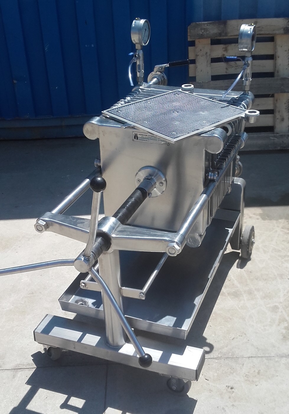Used AISI 316 stainless steel plate filter 