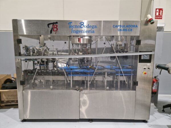 Capsuladora compleja y termoretractil de segunda mano